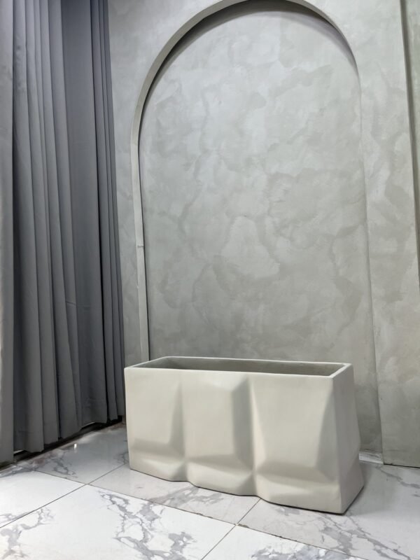 Medium Prism Trough Fibrecast Planter 38cm