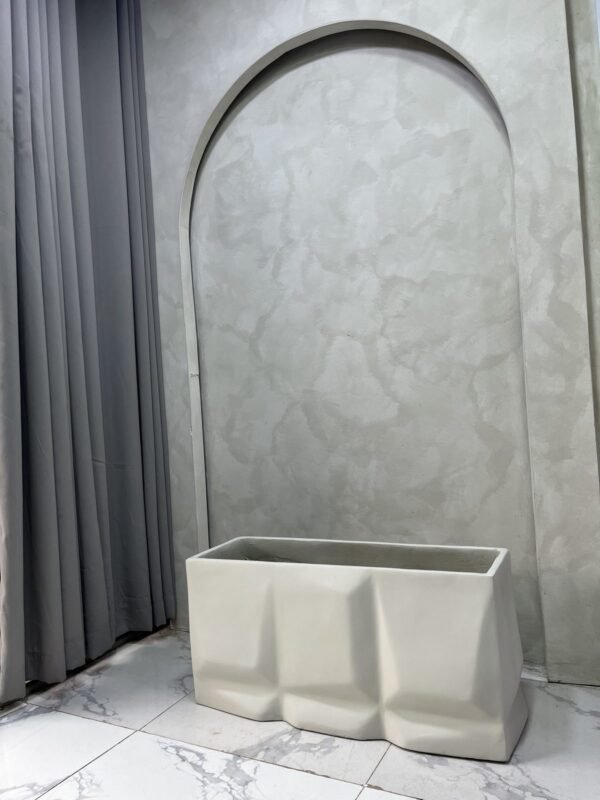 Medium Prism Trough Fibrecast Planter 38cm, view 2