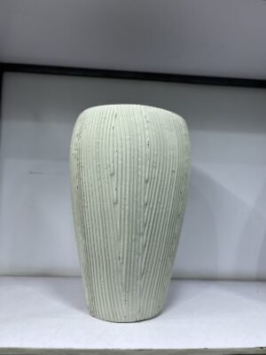Nude Striped Small Rotunda Fibrecast Planter 54cm Nude Striped Small Rotunda Fibrecast Planter 54cm