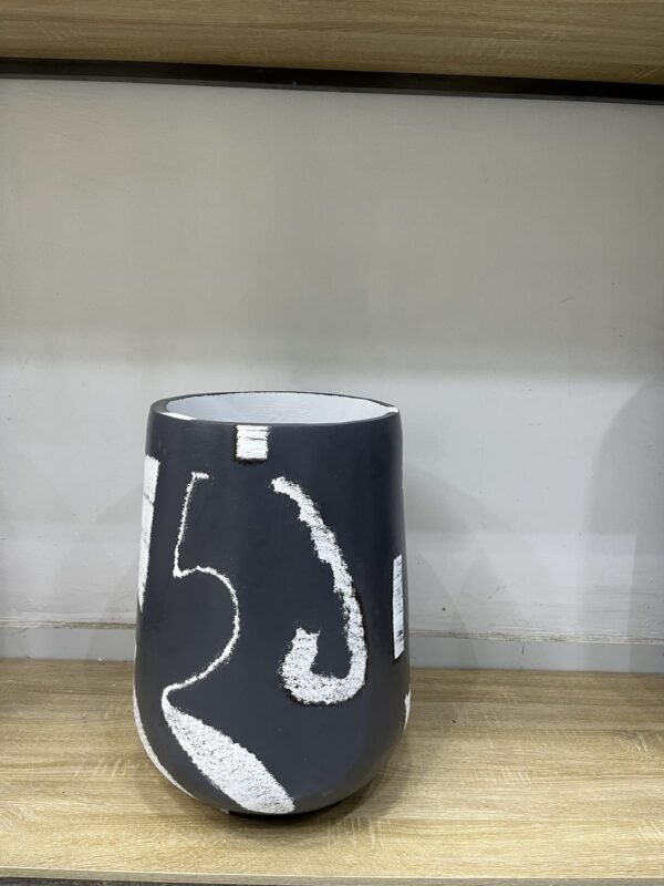 Patched Rustic Honey Pot Fibrecast Planter 56cm Patched Rustic Honey Pot Fibrecast Planter 56cm, view 4