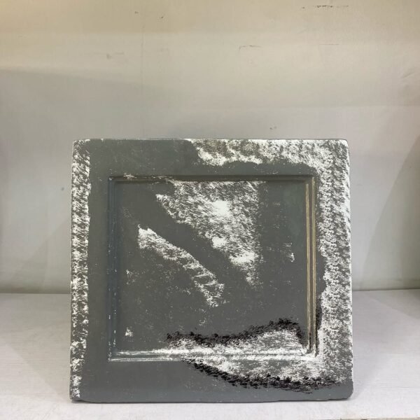 Patched Rustic New Cube Fibrecast Planter 36cm