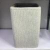 Rough Square Merlot (Pastel Grey Granite) Fibrecast Planter 52cm