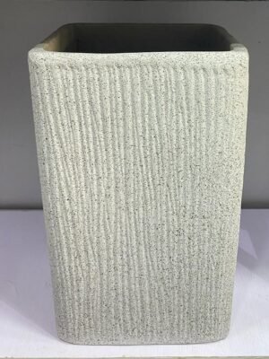 Rough Square Merlot (Pastel Grey Granite) Fibrecast Planter 52cm Rough Square Merlot (Pastel Grey Granite) Fibrecast Planter 52cm