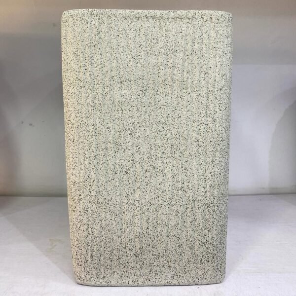 Rough Square Merlot (Pastel Grey Granite) Fibrecast Planter 52cm, view 2