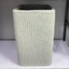 Rough Square Merlot (Pastel Grey Granite) Fibrecast Planter 52cm, view 3