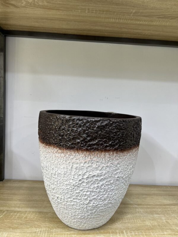 Sandblast Bowl Fibrecast Planter 42cm Sandblast Bowl Fibrecast Planter 42cm, view 2