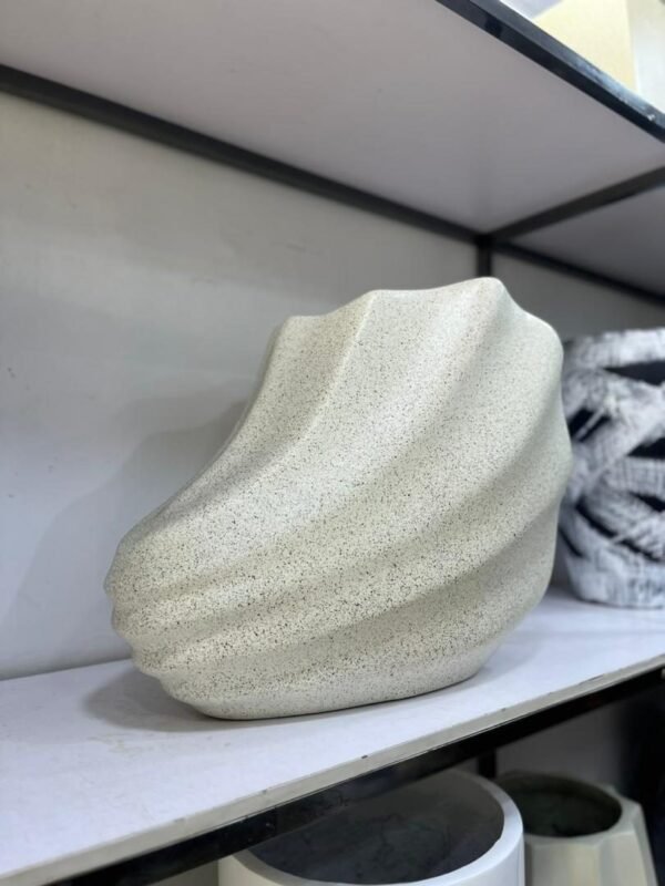 Seashell Pot (Cream Granite) Fibrecast Planter 50cm