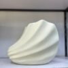 Seashell Pot (Off-White) Fibrecast Planter 50cm