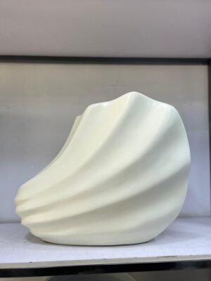 Seashell Pot (Off-White) Fibrecast Planter 50cm Seashell Pot (Off-White) Fibrecast Planter 50cm