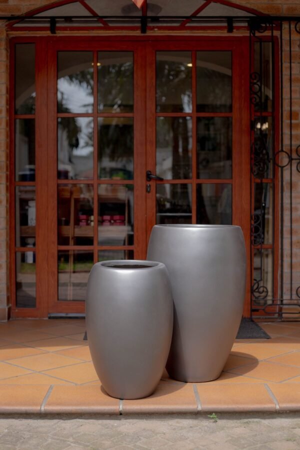 Slant Cylinder Fiberglass Planter 78cm Slant Cylinder Fiberglass Planter 78cm