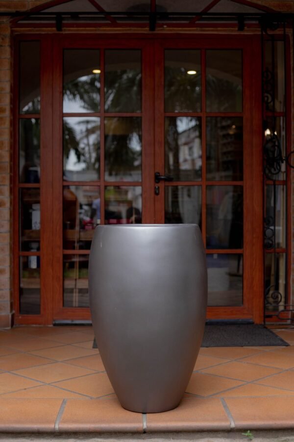 Slant Cylinder Fiberglass Planter 78cm Slant Cylinder Fiberglass Planter 78cm, view 2