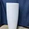 Slant Cylinder Granite White Fiberglass Planter 100cm