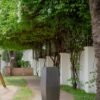 Slant Dividum Fiberglass Planter 90cm, view 2