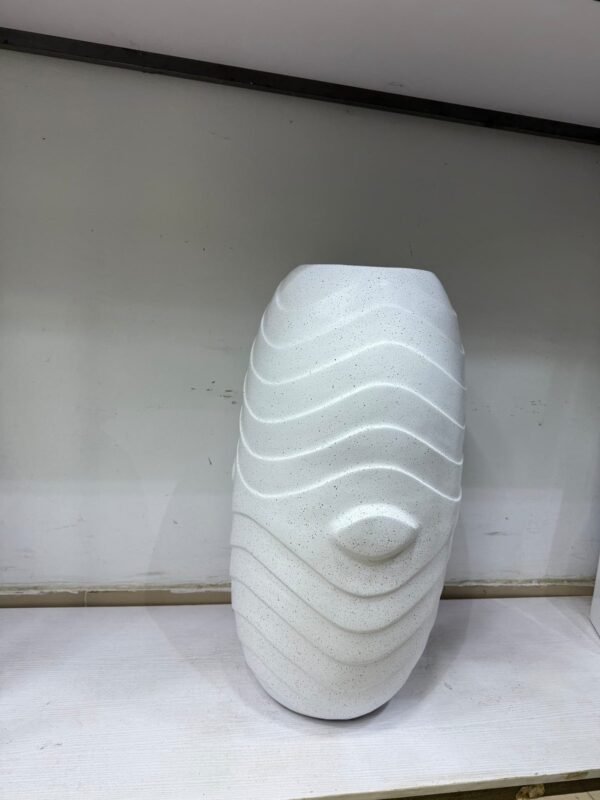 Slim Wave Pot Fibrecast Planter 72cm, view 2
