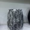 Small Rough Merlot Black and White Fibrecast Planter 42cm, view 4