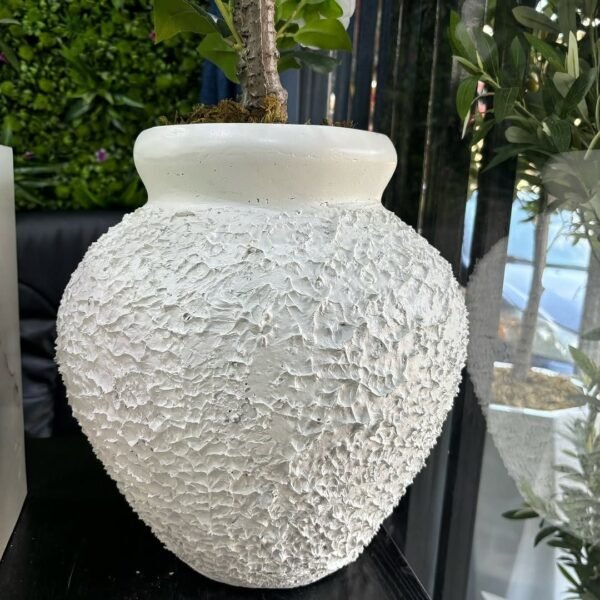 Small Sandblast Vase Fibrecast Planter 31cm Small Sandblast Vase Fibrecast Planter 31cm