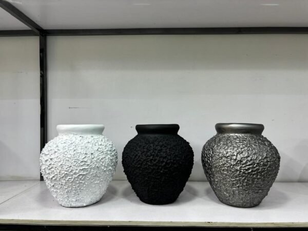 Small Sandblast Vase Fibrecast Planter 31cm Small Sandblast Vase Fibrecast Planter 31cm, view 3