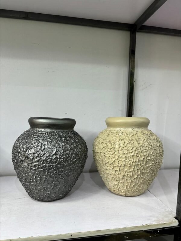 Small Sandblast Vase Fibrecast Planter 31cm Small Sandblast Vase Fibrecast Planter 31cm, view 5