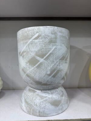 Stroked Hourglass Pot Fibrecast Planter 59cm Stroked Hourglass Pot Fibrecast Planter 59cm