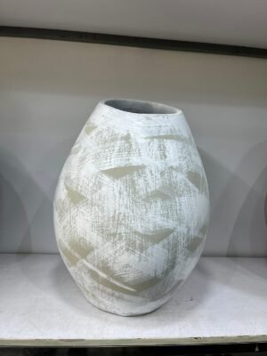 Stroked Mango Pot Fibrecast Planter 55cm Stroked Mango Pot Fibrecast Planter 55cm