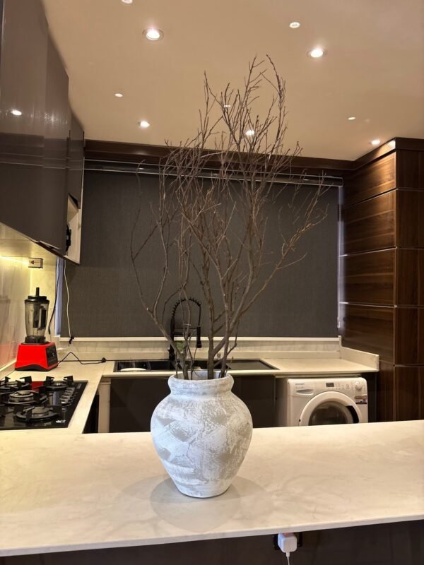 Stroked Medina Vase with Twigs