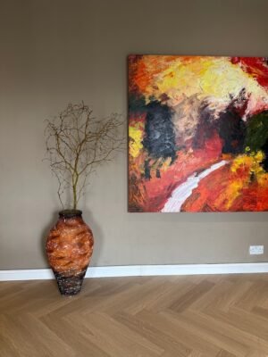 Sunset Vassari Antique Planter with Natural Twigs