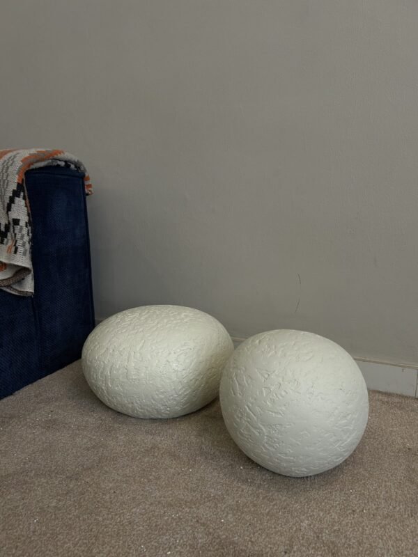 Textured Flat Decor Ball Fibrecast Planter 24cm Textured Flat Decor Ball Fibrecast Planter 24cm, view 2