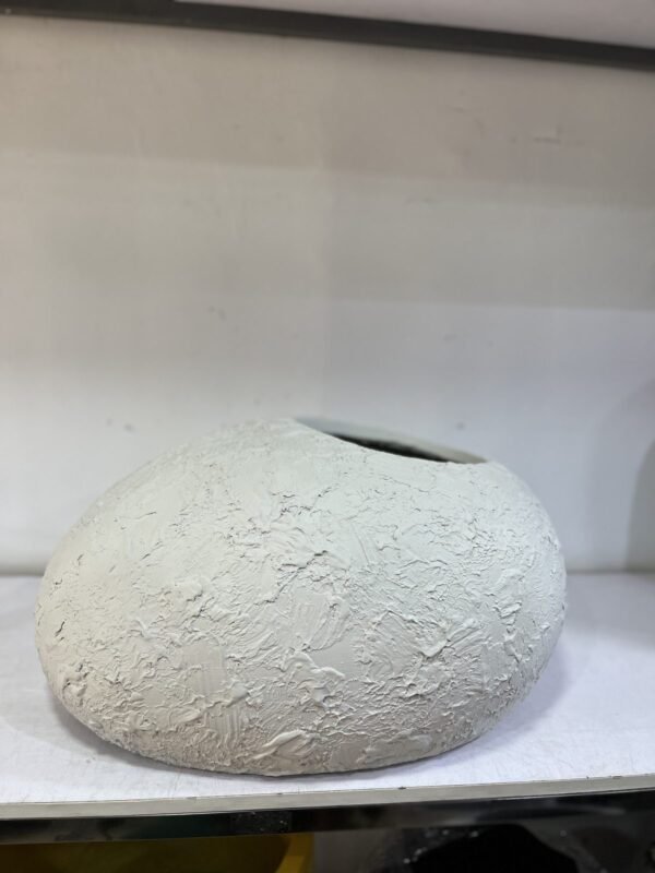 Textured Shoe Pot Fibrecast Planter 56cm, view 2