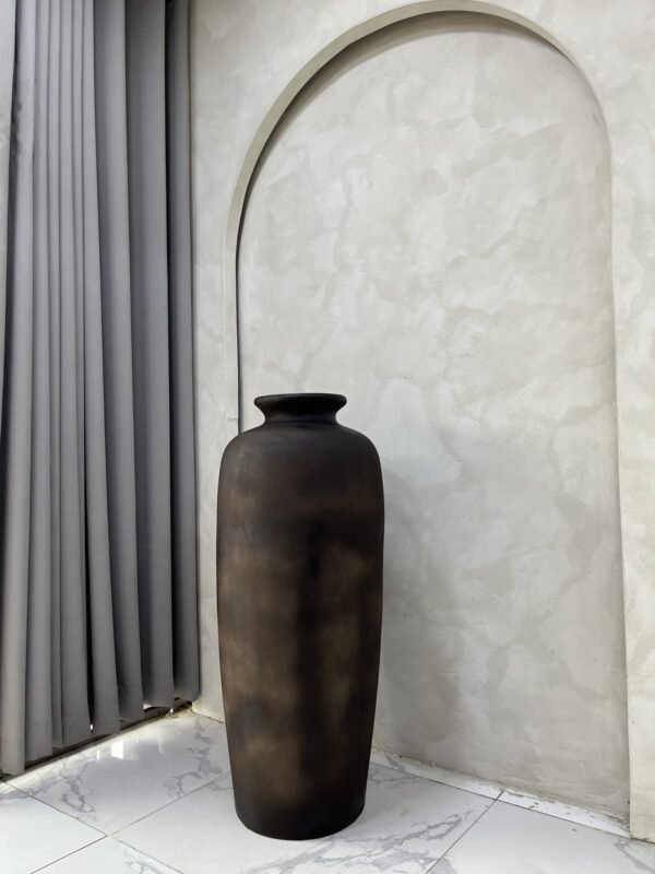 Uri Pot (Burnt Black) Antique Pot 93cm