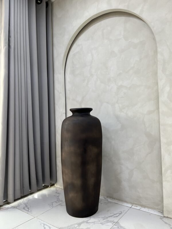 Uri Pot (Burnt Black) Antique Pot 93cm, view 2